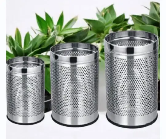 Ss Dustbin Open 8x12 Non Perforated
